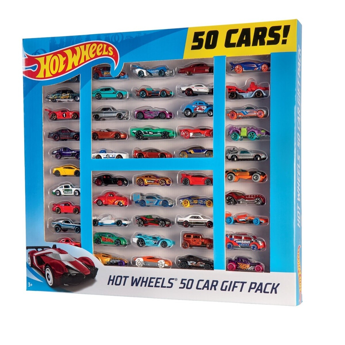 2019 Mattel Hot Wheels Toy Cars Collection of 50 Boxed Set Pack