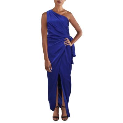 

Женское синее атласное вечернее платье Aidan by Aidan Mattox  BHFO 9227, Royal sapphire