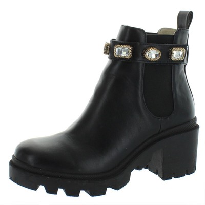 

Steve Madden Womens Amulet Black Chelsea Boots Shoes 9 Medium (B,M) BHFO 9495, Черный