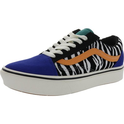 

Женские кроссовки Vans Comfycush Old Skool B/W Fashion 5.5 Medium (B,M) BHFO 4900, Zebra/tidepool/surf the web, Comfycush Old Skool