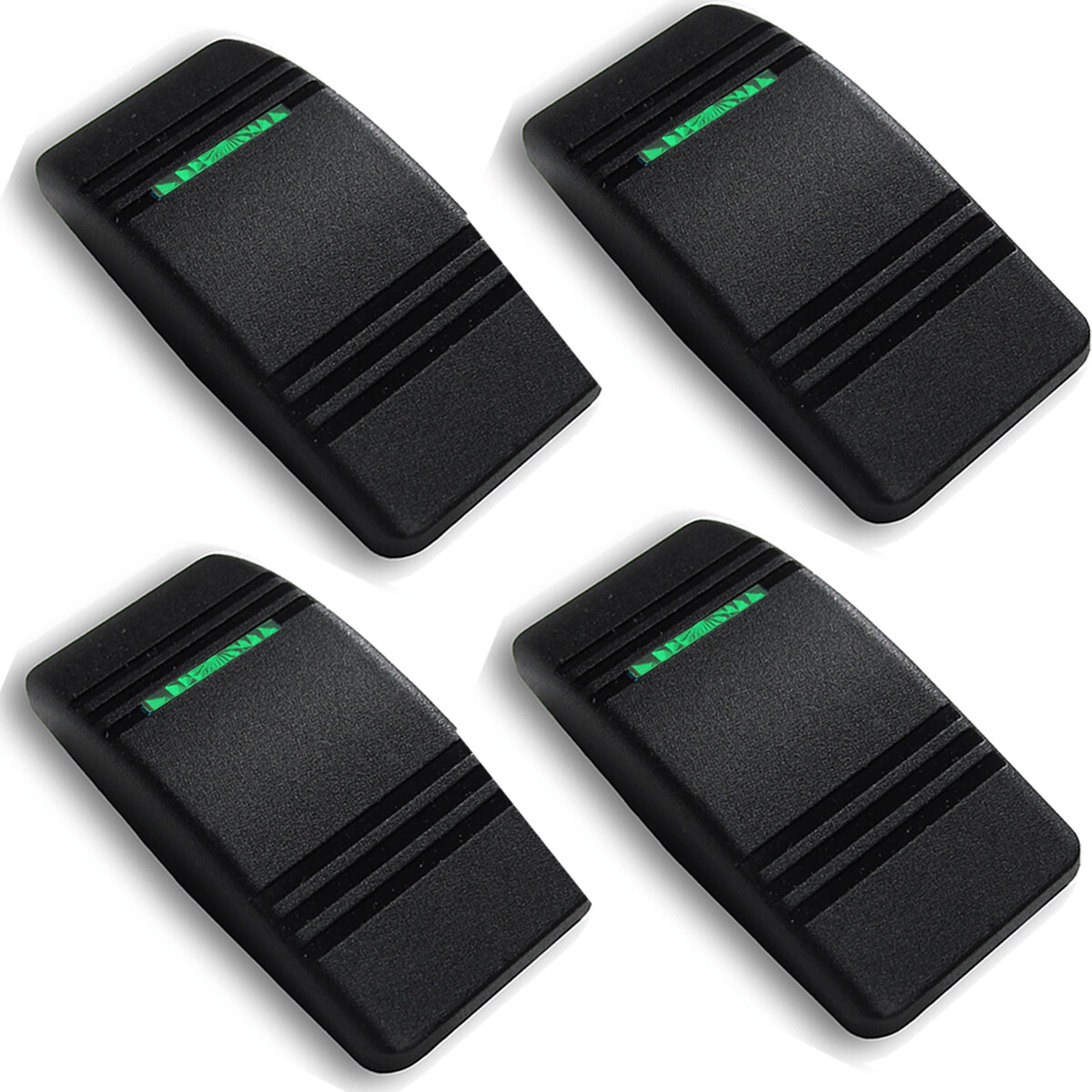 4x Carling Actuator / Rocker Switch Cover Black w/ Green Slit Lens eBay