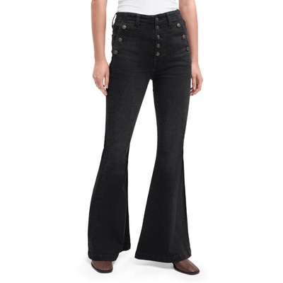 7 For All Mankind Женские джинсы Sailor Fly на пуговицах Portia Black 31 BHFO 6513