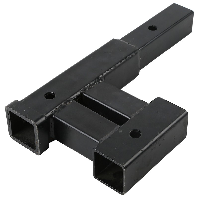 Dual 2" Trailer Hitch Receiver Extension Extender Rise Drop Adapter Bike Racks