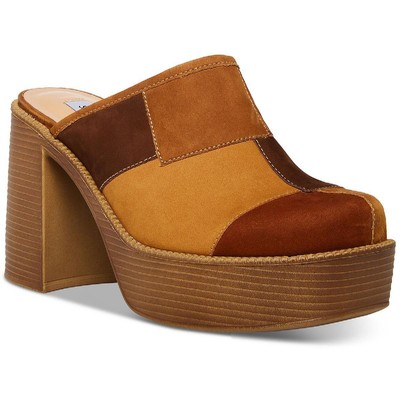 

Steve Madden Женские коричневые кожаные туфли-мюли Bowe 8,5 средний (B,M) BHFO 1738, Tan/multi
