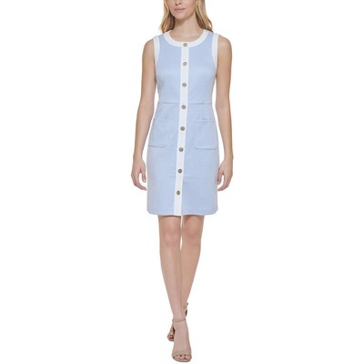 

Tommy Hilfiger Женское летнее мини-платье с украшением BHFO 0545, Kentucky blue/white