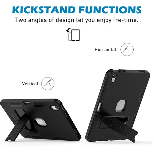 For Apple iPad 10th Generation Case 10.9 inch Heavy Duty Shockproof Stand Cover