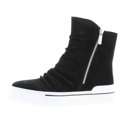 

J/Slides Женские Черные замшевые повседневные ботинки Nila Обувь 6 Medium (B,M) BHFO 0563, Black suede, Nila