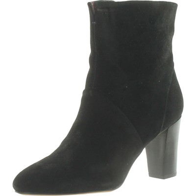 Женские ботильоны Franco Sarto Pia из черной замши, 9 средних размеров (B,M) BHFO 8882