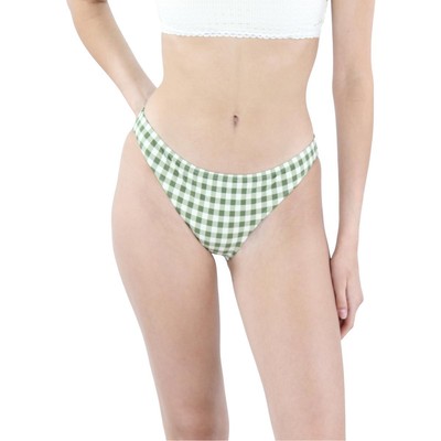 

Женские зеленые плавки на подкладке в клетку Tory Burch размера  BHFO 1170, Green gingham