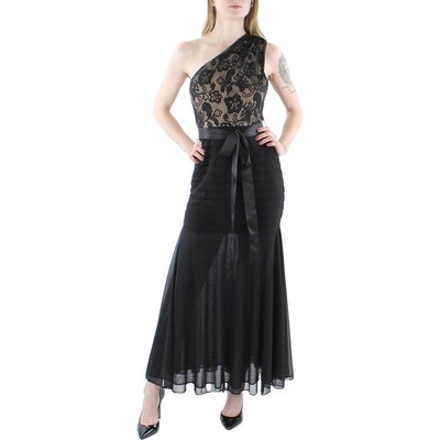 Женское вечернее платье Betsy & Adam с черным галстуком на талии, платье Petites 4P BHFO 2611