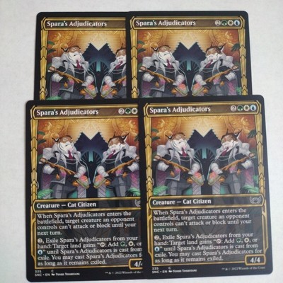4x MTG Spara's Adjudicators (Showcase) - Streets of New Capenna (SNC) (Playset)