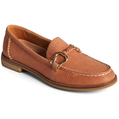 

Sperry Womens Seaport Plushwave Кожаные лоферы с украшением BHFO 5414, Tan, Seaport Plushwave
