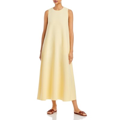 

Женское желтое платье миди без рукавов Lafayette 148 New York Yates  BHFO 7654, Wildflower