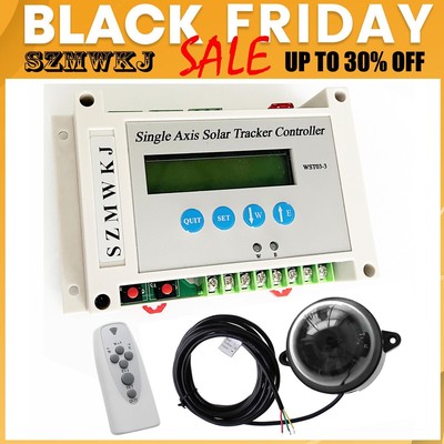 WST03-3 Single Axis Electric Solar Panel Sun Tracker LCD Controller W/ Remote EL