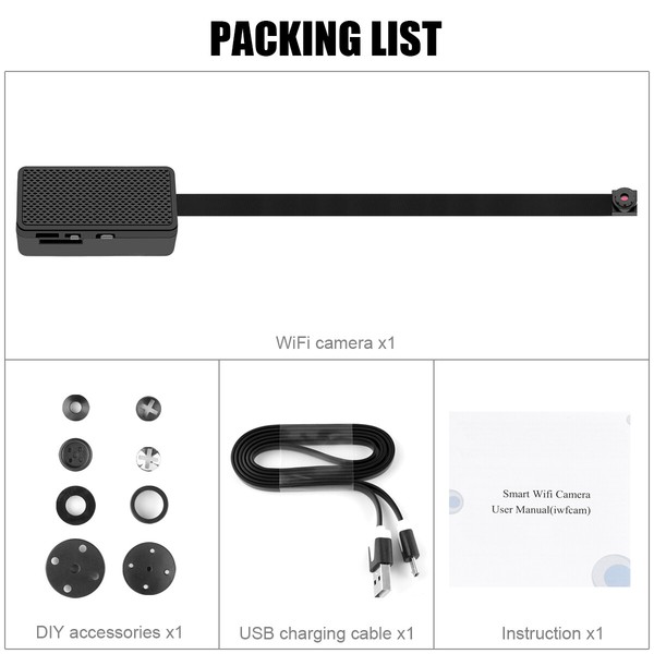 1080P Wireless Mini Spy Camera Module WiFi HD Hidden Home Security Nanny Cam DIY - Image 14