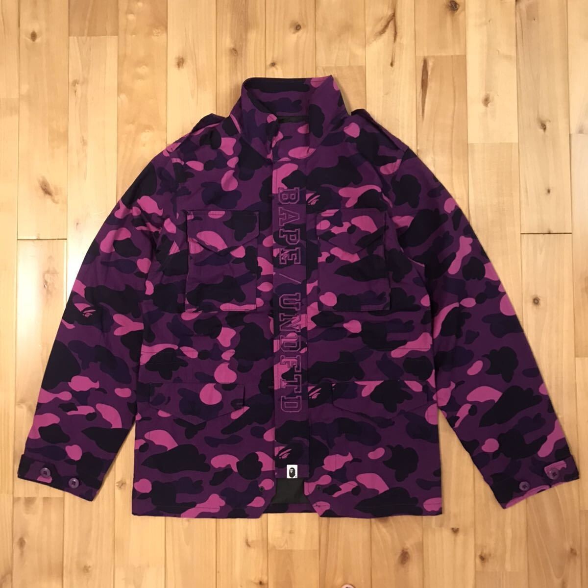 アベイシングエイプ　m65 中古・古着通販】A BATHING APE M-65 カモダウンフィールド
