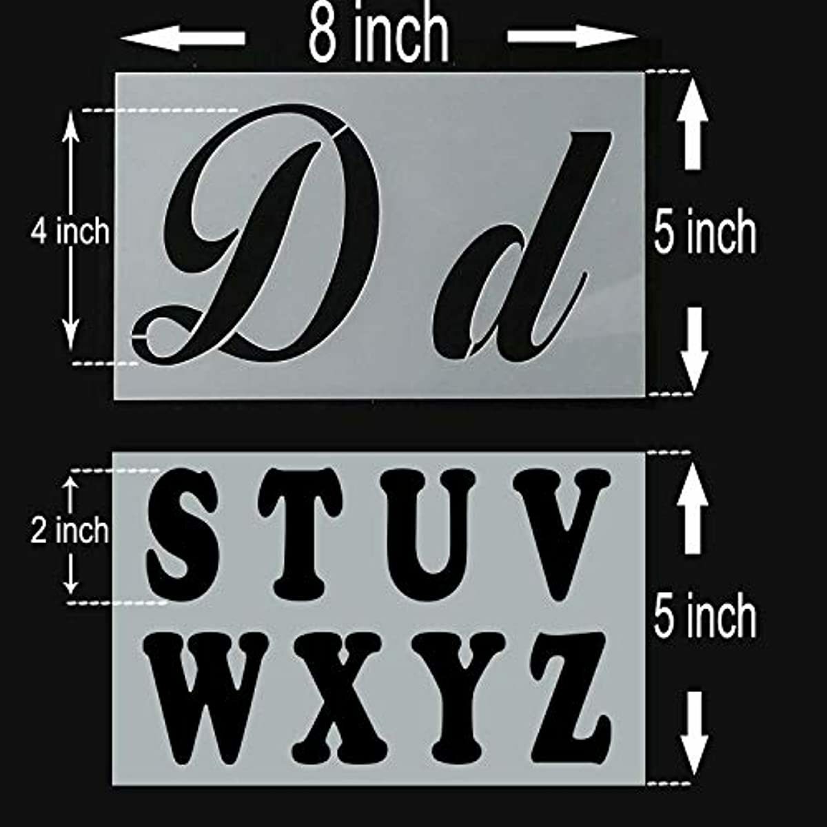 40 extra large stencils set alphabet letters numbers for