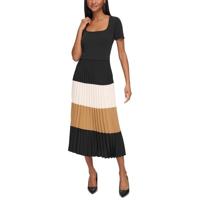 Женское макси-платье в черный цвет с цветными блоками Karl Lagerfeld Paris XS BHFO 1758