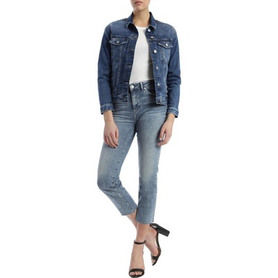 

Женская джинсовая куртка Mavi Jeans Katy Blue с эффектом потертости, верхняя одежда  BHFO 8879, Dark random vintage, Katy