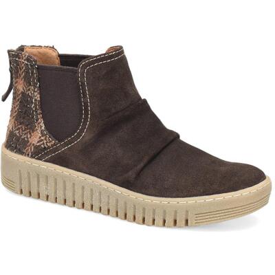 Женские замшевые ботильоны Comfortiva Hollis коричневого цвета шириной 8 см (C, D, W) BHFO 2712