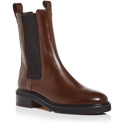 Pre-owned Aeyde Womens Jack Suede Pull On Casual Ankle Boots Shoes Bhfo 5387 In Moka