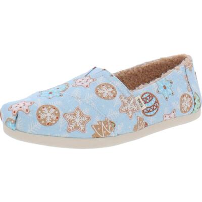 Женские синие лоферы Toms NWT без шнуровки для дома 7 Medium (B,M) BHFO 6822