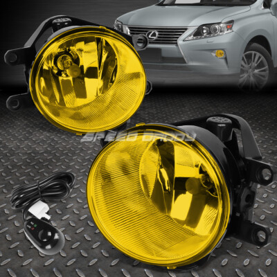 ДЛЯ 14-15 TOYOTA 4RUNNER LEXUS IS250 IS350 ПРОТИВОТУМАННЫЕ ФАРЫ С ЯНТАРНЫМИ ЛИНЗАМИ и ПЕРЕКЛЮЧАТЕЛЕМ