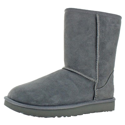 

Ugg Womens Classic Short II Grey Casual Boots Shoes 8 Medium (B,M) BHFO 4808