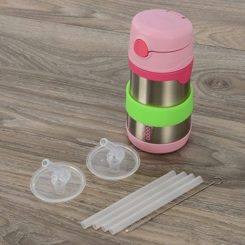 Straws for Thermos Foogo 10 Ounce Bottle by Greant, BPA-FREE Straws with 4 Stra