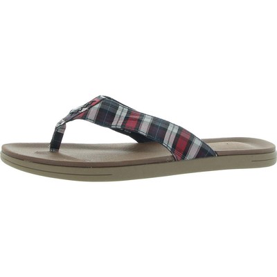 Club Room Womens riley Blue Slip On Casual Flip-Flops 9 Medium (B,M) BHFO 8692