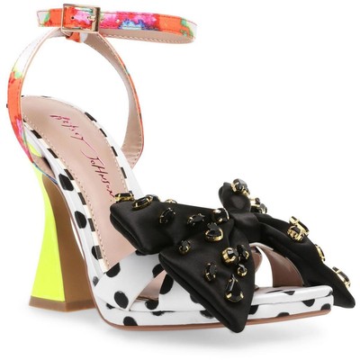 Женские босоножки Betsey Johnson Loise белого цвета на плоской подошве 8 средних размеров (B,M) BHFO 4661