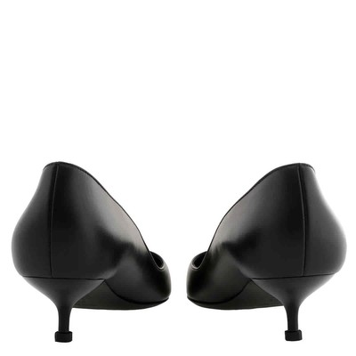 Pre-owned Alexander Mcqueen Black Leather Punk Pumps