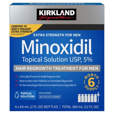 6-Month Supply Kirkland 5% Extra Strength Men Hair Regrowth 03/2026