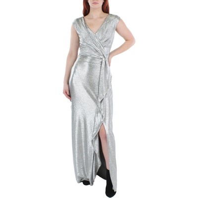 

Женское вечернее платье цвета серебристого металлика Lauren Ralph Lauren  BHFO 0354, Dark grey/silver