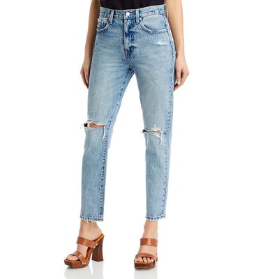 

Джинсы прямого кроя Pistola Womens Keaton Denim Slim Fit с эффектом потертости BHFO 7043, Light blue, Keaton