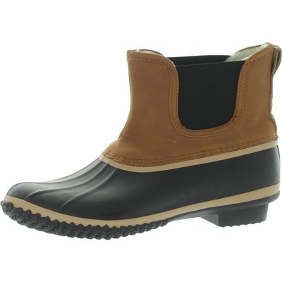 Style & Co. Womens Black Waterproof Rain Boots Shoes 6 Medium (B,M) BHFO 6977