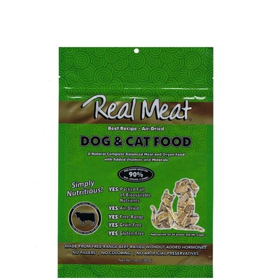 TRMC Real Meat Air Dried Cat Food Dog Food w/Real Beef 14oz of USA-Crafted Grain