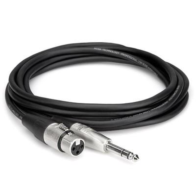 Hosa Technology Hosa 1ft 3-Pin XLR FM 1/4in TRS Audio Cable #HXS-001.5