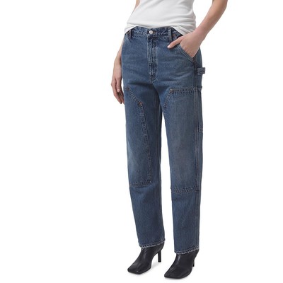 Agolde Womens Rami Blue High Rise Medium Wash Denim Cargo Jeans 30 BHFO 3376