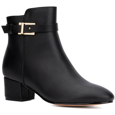 Женские ботильоны на блочном каблуке с мягкой стелькой New York & Company BHFO 8575