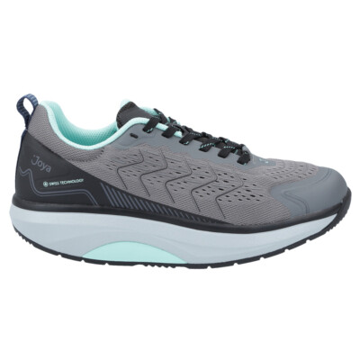 Pre-owned Joya Womens Trainers Id Zoom Iii Casual Lace-up Low-top Sneakers Textile In Dark Grey