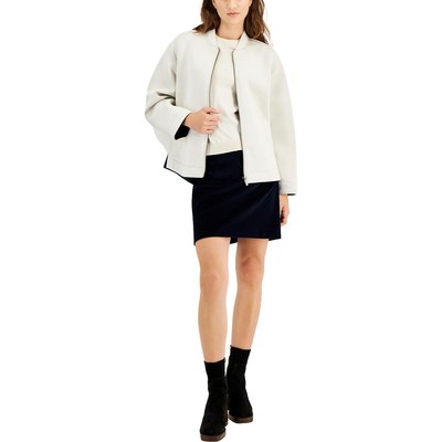 

Женская короткая активная куртка Weekend MaxMara Ivory High-Low Jersey  BHFO 9742, Цвет слоновой кости, 5916032906