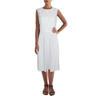 Lauren Ralph Lauren Женское платье миди Charley белого цвета с цветочным принтом 4 BHFO 9946