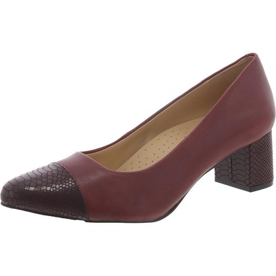Женские вечерние туфли-лодочки из красной кожи Trotters Kiki, 11 узких (AA,N) BHFO 7116