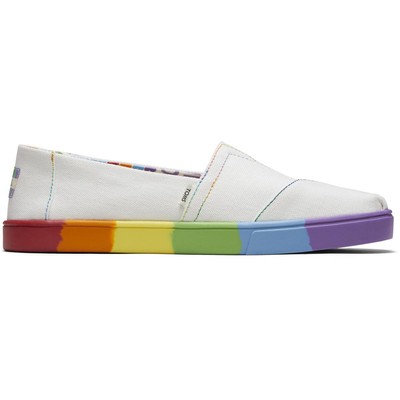 

Женские модные лоферы Toms Alpargata Cupsole 6.5 Medium (B,M) BHFO 3103, White unity, Alpargata Cupsole