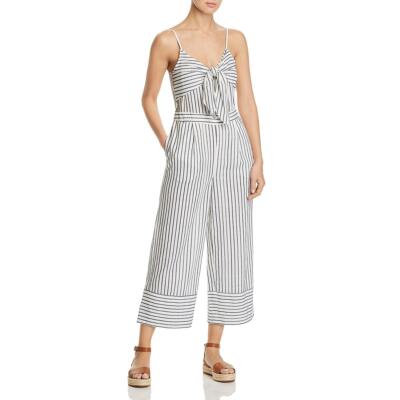 

Женский повседневный комбинезон с широкими штанинами Vero Moda White Tie Front  BHFO 9551, Snow white/night sky