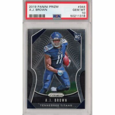 Graded 2019 Panini Prizm AJ A.J. BROWN #344 Rookie RC