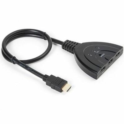 1080P 3 Port HDMI Splitter Cable Multi Switch Switcher HUB Box TV LCD HDTV 3D US