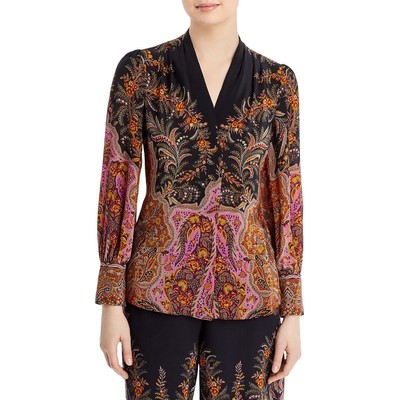 

Женская шелковая рубашка Kobi Halperin, туника, блузка, топ BHFO 3160, Black multi