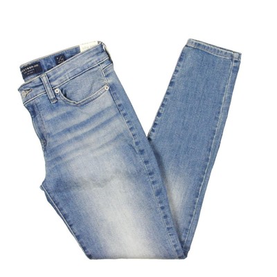 Женские джинсы-скинни Lucky Brand Stella Blue Denim с низкой посадкой 8 BHFO 9588